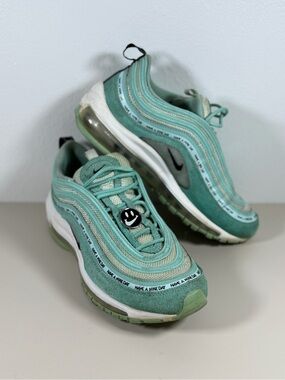 Nike Kids' Air Max 97 Sneakers in Light Teal and White